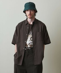 ＜Steven Alan＞巴拿馬短袖襯衫 A-LINE LOOSE CASUAL