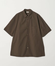 ＜Steven Alan＞ 縮皺感格紋標準領短袖襯衫 BOX 日本製