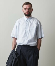 ＜Steven Alan＞ SOKTAS A/DRESS REGULAR COLLAR SHORT SLEEVE SHIRT-LOOSE/襯衫 日本製