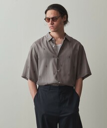 ＜Steven Alan＞ Jazz印刷短袖襯衫 STANDARD LOOSE BOX 日本製