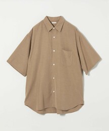 ＜Steven Alan＞竹節紗標準領短袖襯衫 ALINE LOOSE CASUAL 日本製