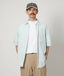 ＜Steven Alan＞竹節紗標準領短袖襯衫 ALINE LOOSE CASUAL 日本製