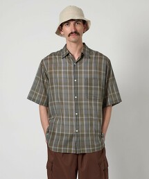 ＜Steven Alan＞ 透膚馬德拉斯格紋標準領襯衫 ALINE LOOSE CASUAL