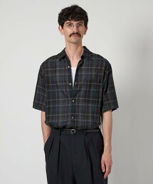 ＜Steven Alan＞ 透膚馬德拉斯格紋標準領襯衫 ALINE LOOSE CASUAL
