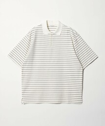 ＜Steven Alan＞ 扭結橫條紋POLO衫