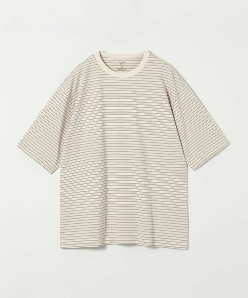<Steven Alan> 有機棉橫條紋短袖T恤 NARROW