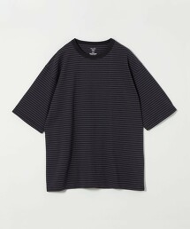 ＜Steven Alan＞ 有機棉橫條紋短袖T恤 NARROW