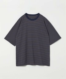 ＜Steven Alan＞ 有機棉橫條紋短袖T恤 NARROW
