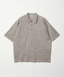 ＜Steven Alan＞ 14G 苧蔴2釦短袖POLO衫