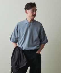 ＜Steven Alan＞ HI-TWST SHORT SLEEVE POLOSHIRT -LOOSE/POLO衫