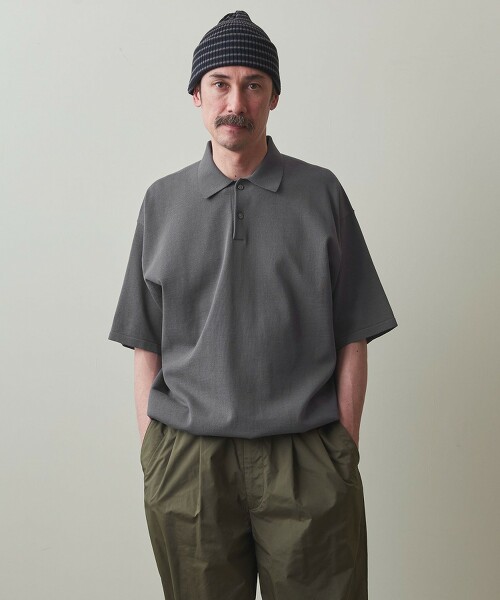 ＜Steven Alan＞ 60高捻棉短袖針織POLO襯衫 LOOSE