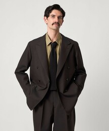 ＜Steven Alan＞羊毛牛津雙排釦6鈕扣西裝外套