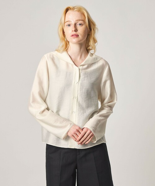 ＜Steven Alan＞蕾絲水手領罩衫 日本製