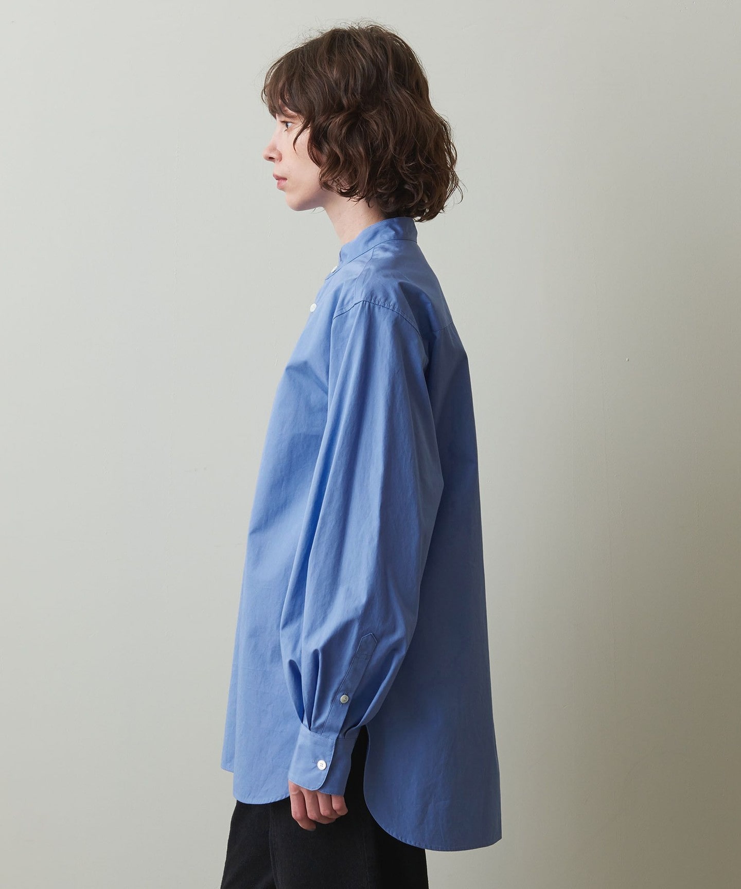 Steven Alan＞COTTON STAND COLLAR SHIRT/襯衫日本製｜STEVEN ALAN