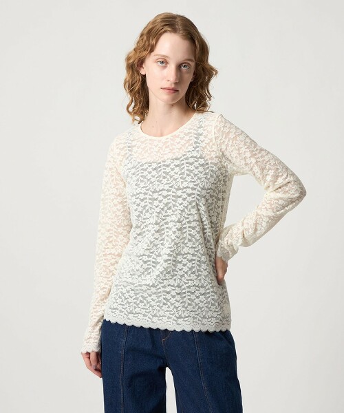 ＜Steven Alan＞花朵蕾絲上衣 日本製