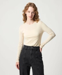 <Steven Alan> 棉絲綢羅紋圓領上衣 日本製