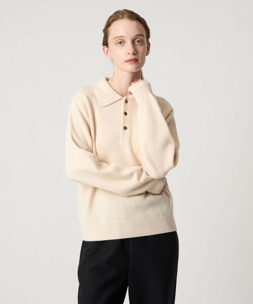 <Steven Alan>羊毛喀什米爾羊毛 POLO針織