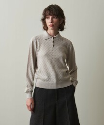＜Steven Alan＞WOOL EYELET LONG SLEEVE KNIT/針織