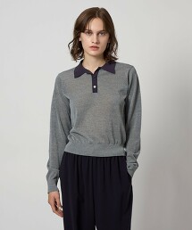 ＜Steven Alan＞滾邊POLO針織