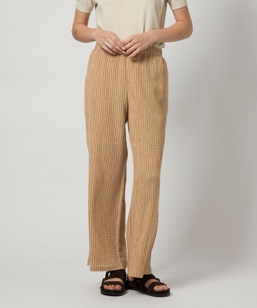 <Steven Alan>縐紗格紋輕便褲 日本製