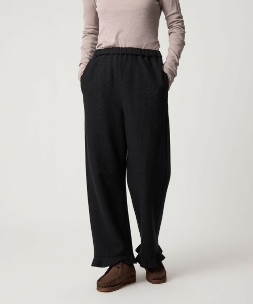 <Steven Alan>毛絨刷毛荷葉邊長褲 日本製