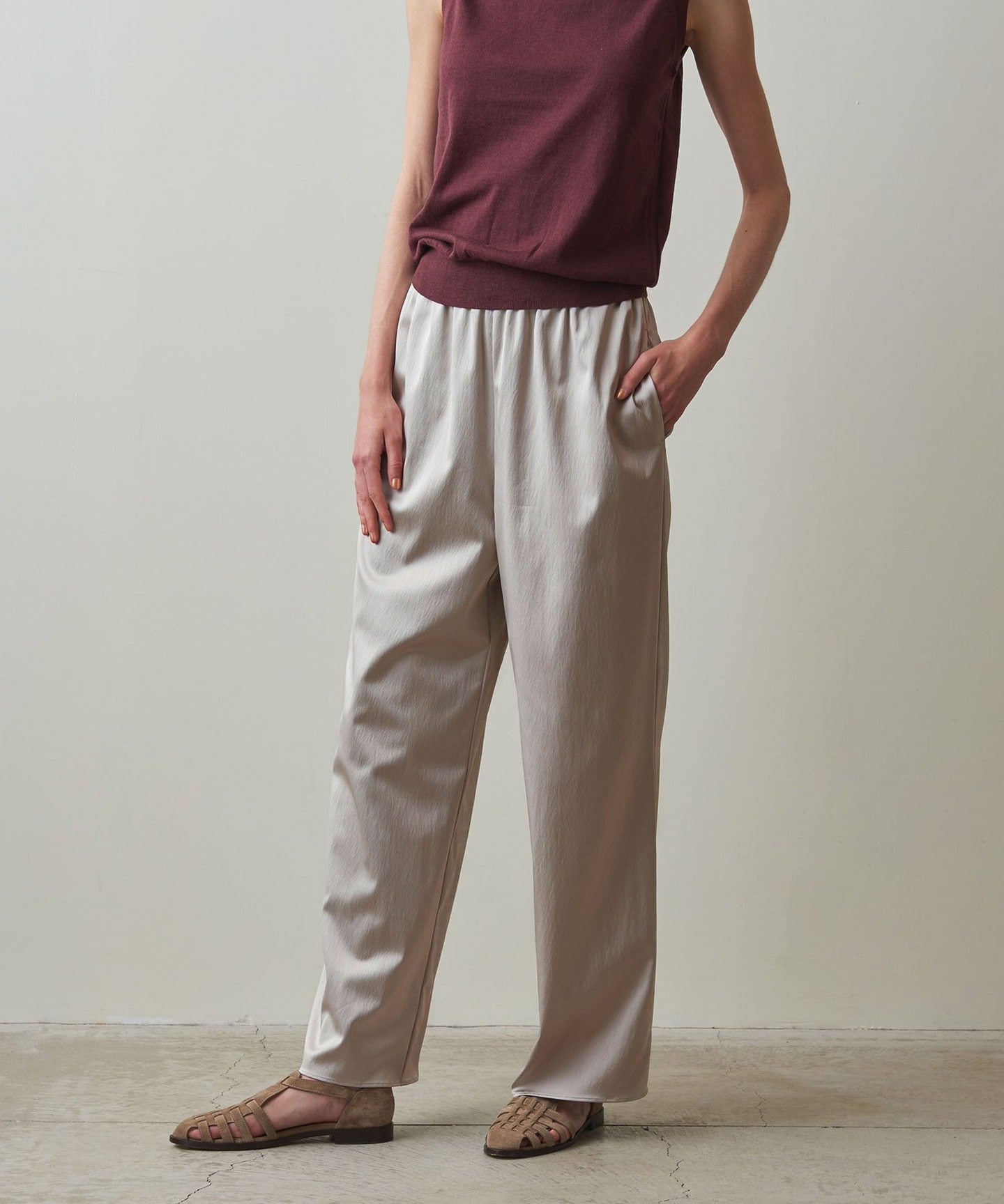 Steven Alan＞SATIN EASY PANTS/褲子｜STEVEN ALAN｜UNITED ARROWS LTD