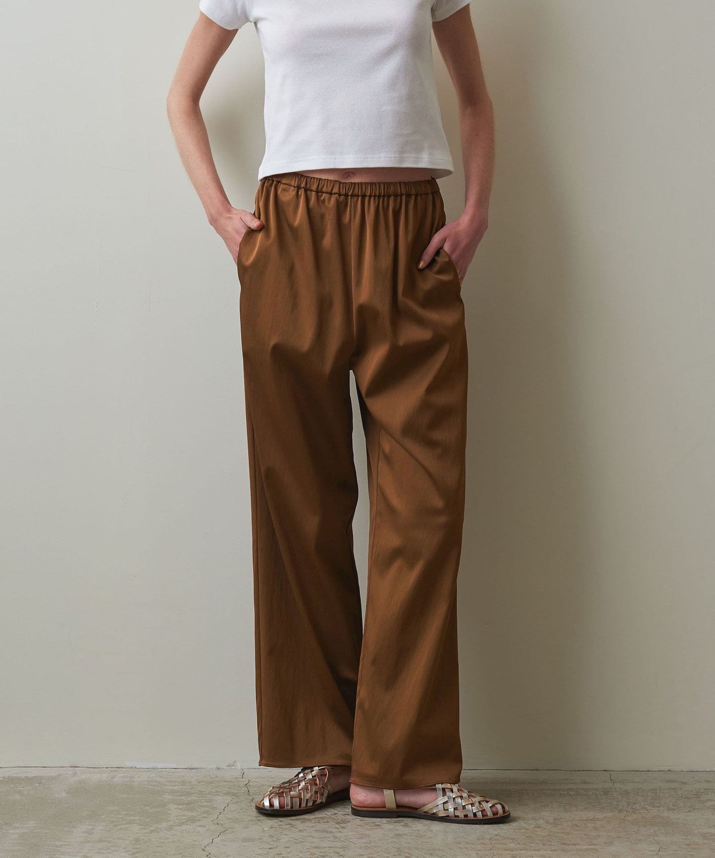 Steven Alan＞SATIN EASY PANTS/褲子｜STEVEN ALAN｜UNITED ARROWS LTD