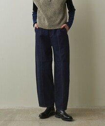 ＜Steven Alan＞12OZ DENIM WIDE TAPERED PANTS/牛仔褲 日本製