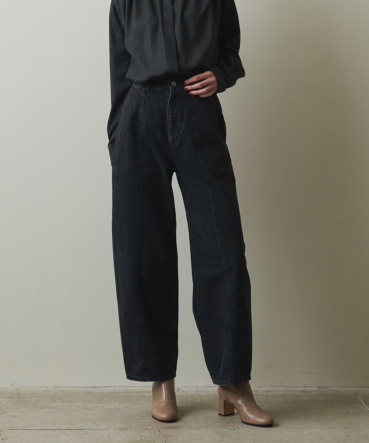 Steven Alan＞12OZ DENIM WIDE TAPERED PANTS/牛仔褲日本製｜STEVEN