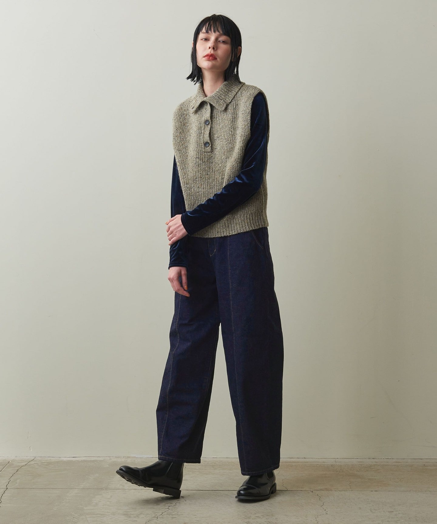 Steven Alan＞12OZ DENIM WIDE TAPERED PANTS/牛仔褲日本製｜STEVEN