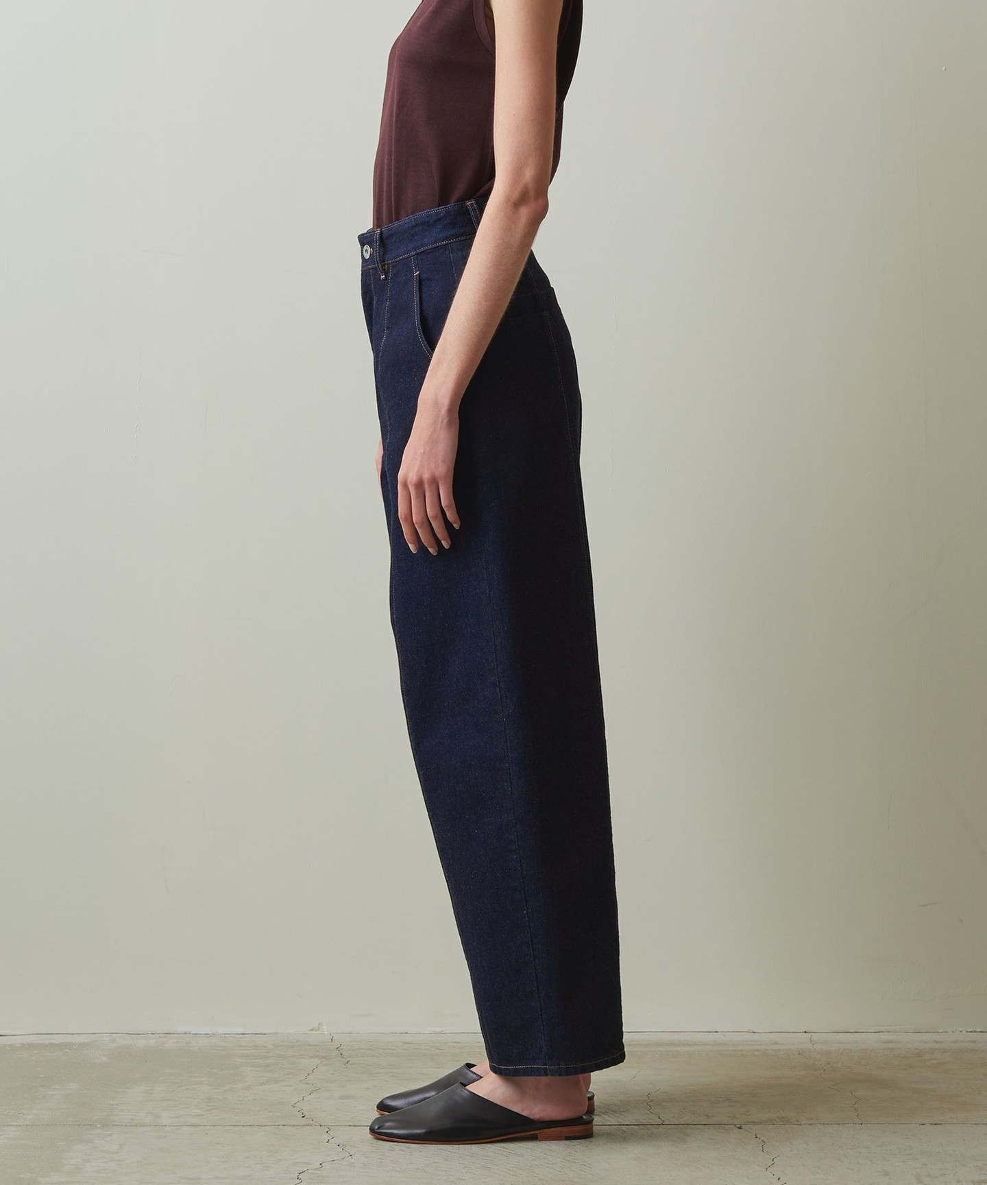 Steven Alan＞12OZ DENIM WIDE TAPERED PANTS/牛仔褲日本製｜STEVEN