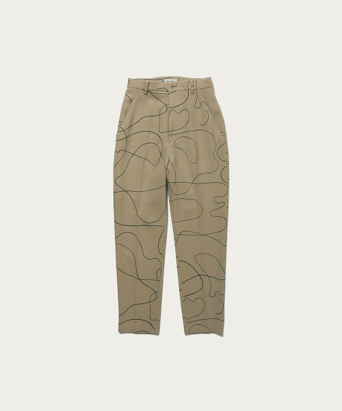 Steven Alan＞CURVE PRINT TAPERED PANTS 日本製OUTLET商品｜outlet