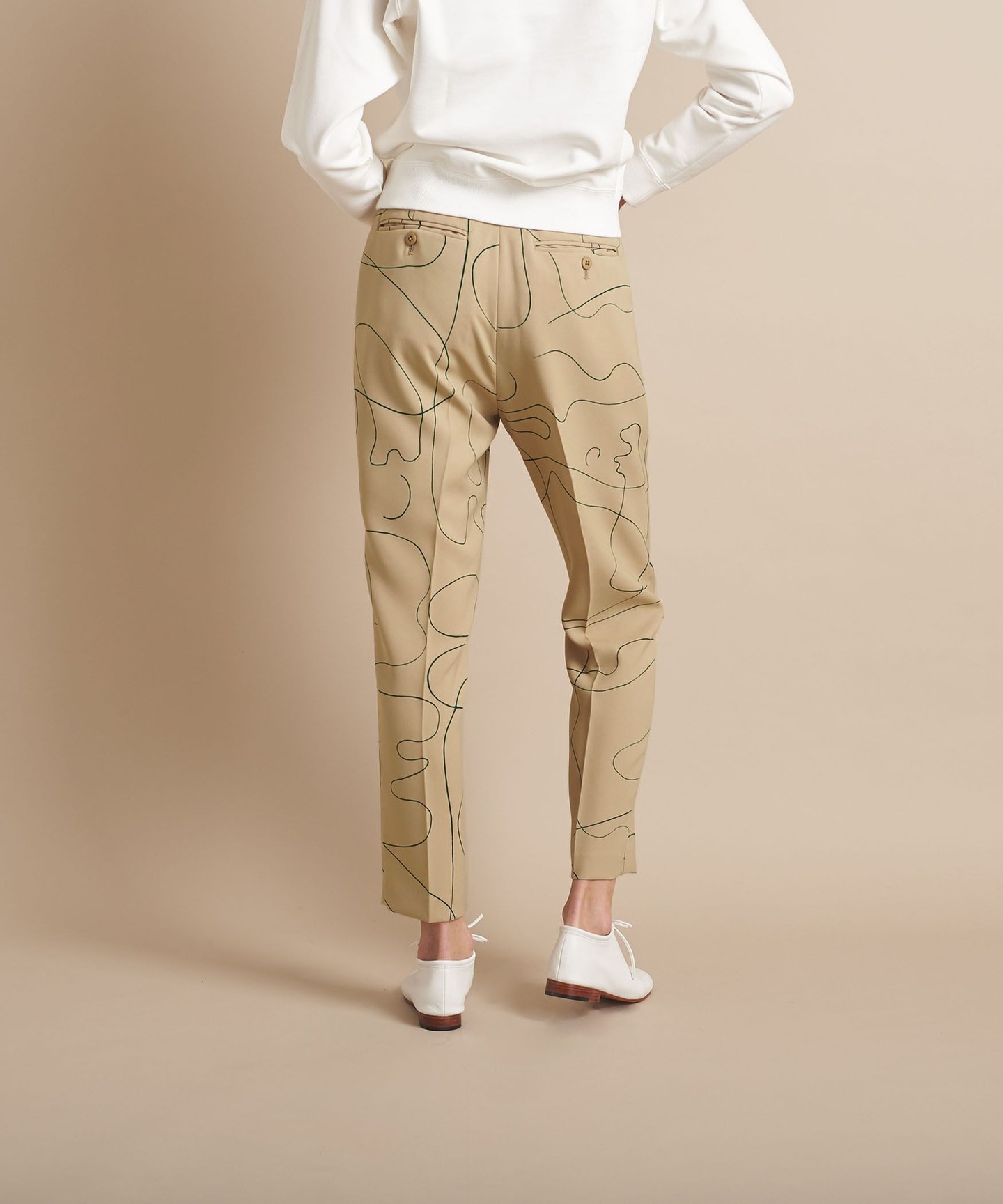 Steven Alan＞CURVE PRINT TAPERED PANTS 日本製OUTLET商品｜outlet