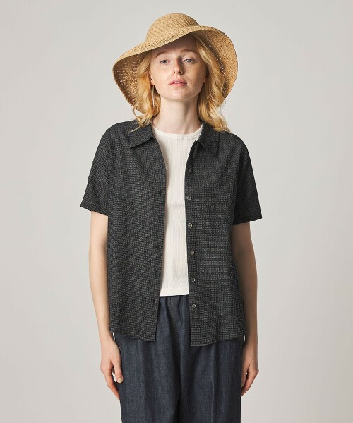 ＜Steven Alan＞棉質泡泡紗短袖襯衫
