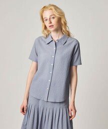 ＜Steven Alan＞棉質泡泡紗短袖襯衫