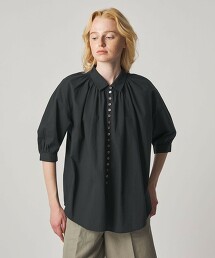 ＜Steven Alan＞棉府綢抓皺罩衫