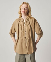 ＜Steven Alan＞棉府綢抓皺罩衫