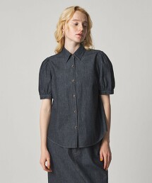 ＜Steven Alan＞輕磅牛仔泡泡袖襯衫 日本製