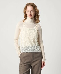 <Steven Alan>花朵蕾絲吊帶背心 日本製