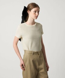 ＜Steven Alan＞波紋針織短袖T恤 日本製