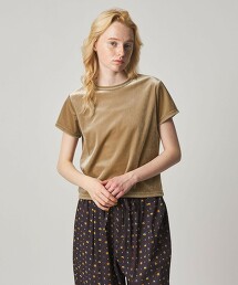 ＜Steven Alan＞後綁結天鵝絨T恤 日本製