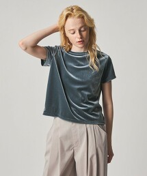 ＜Steven Alan＞後綁結天鵝絨T恤 日本製
