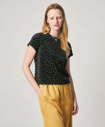 ＜Steven Alan＞花朵天鵝絨T恤 日本製