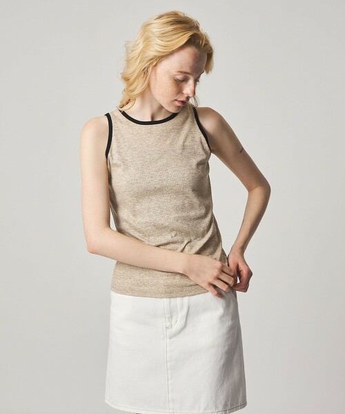 ＜Steven Alan＞滾邊削肩坦克背心 日本製