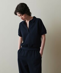 ＜Steven Alan＞毛圈紗布瓦楞開襟領上衣