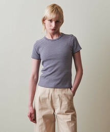 ＜Steven Alan＞棉橫條紋T恤 日本製