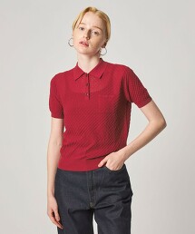 ＜Steven Alan＞方形緹花POLO針織
