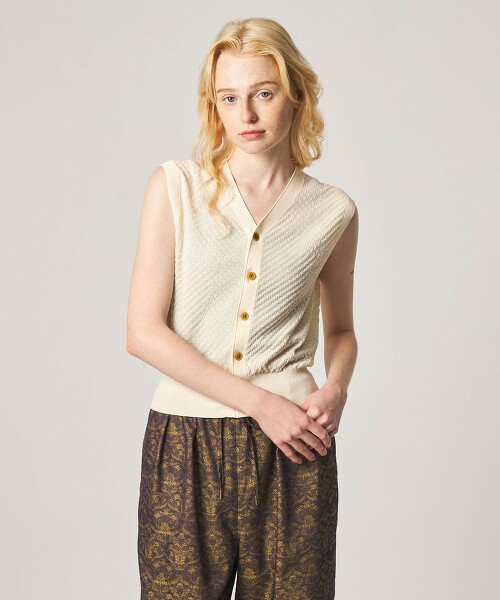 ＜Steven Alan＞方形緹花背心