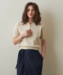 ＜Steven Alan＞SQUARE CABLE KNIT PULLOVER/針織