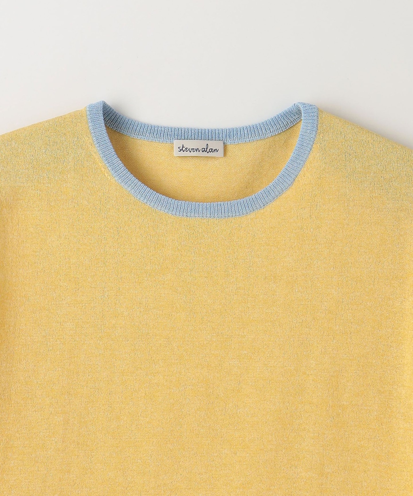 Steven Alan＞RINGER HALF SLEEVE PULLOVER/針織衫｜STEVEN ALAN